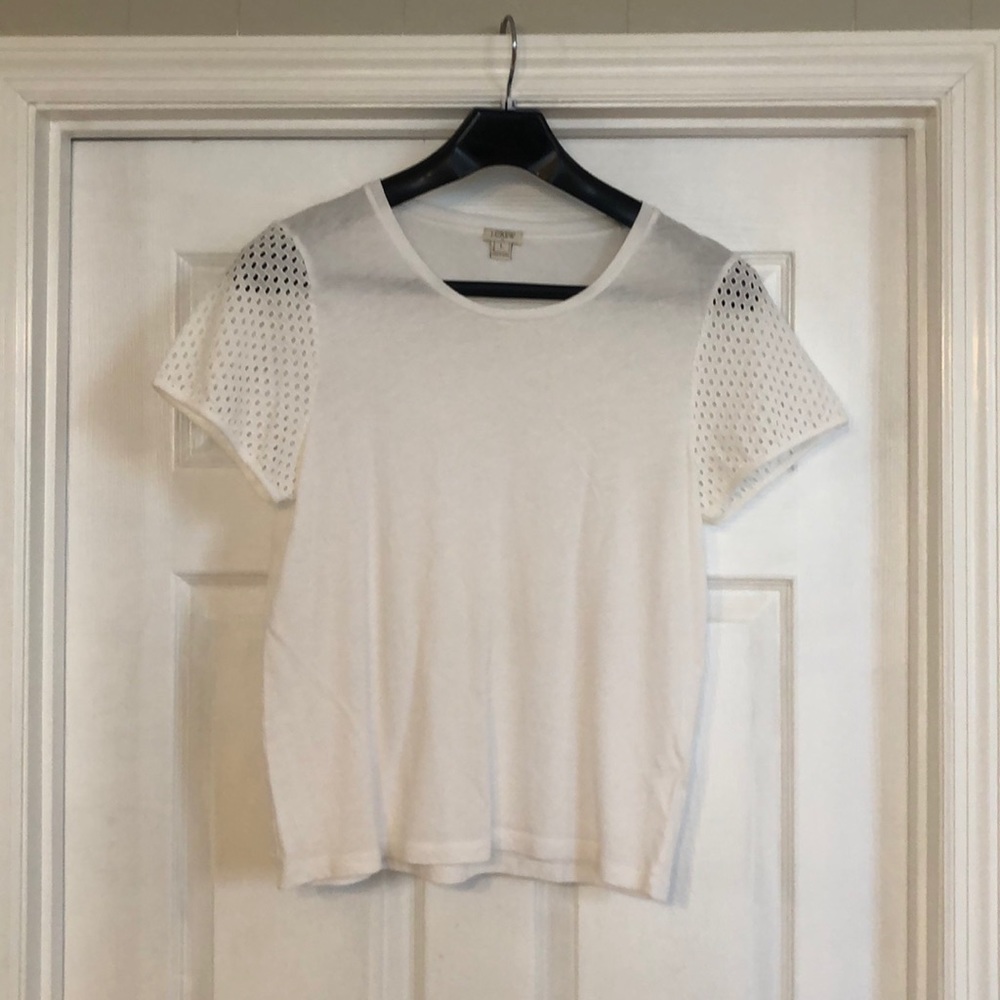 J. Crew white tee